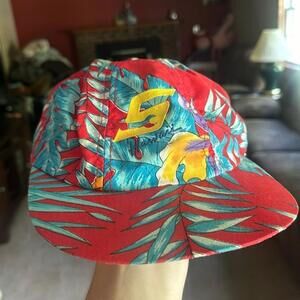 Snap on tools Hawaii floral hat vintage SnapBack